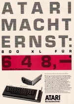 Werbung Atari 800 XL